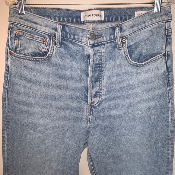 Denim Forum The Arlo Hi-rise Straight Jean 28L Size 32 - Picture 9 of 12